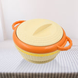 Insulated Hot Pot Inner Stainless Steel Serving Casserole with Lid (800 ML Approx)