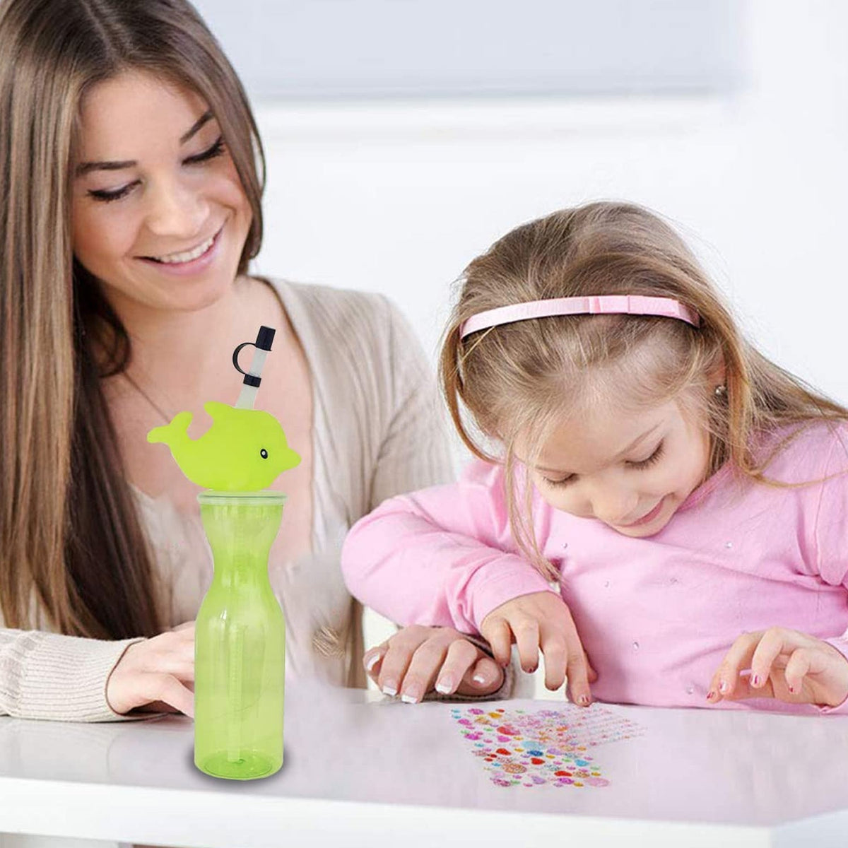 Party Props Birthday Return Gifts For Kids |Animal Shape Straw Sipper Bottle For Kids