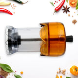 Transparent Plastic Salt and Pepper Grinder Manual Pepper Grinding Tool Crusher 1 Pc