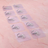 Heavy Duty Flower Adhesive Wall Hooks - (10 Pc / Set)