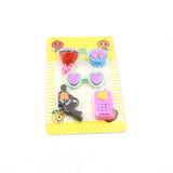 Fancy Colorful Eraser Set for Kids’ Parties & School (1 Set, Mixed Design)