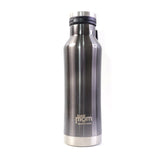 Insulated stainless steel bottle side view