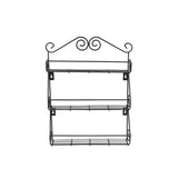 Big Wall Mounted Iron Wall Shelf with 3 Storage Racks for Kitchen