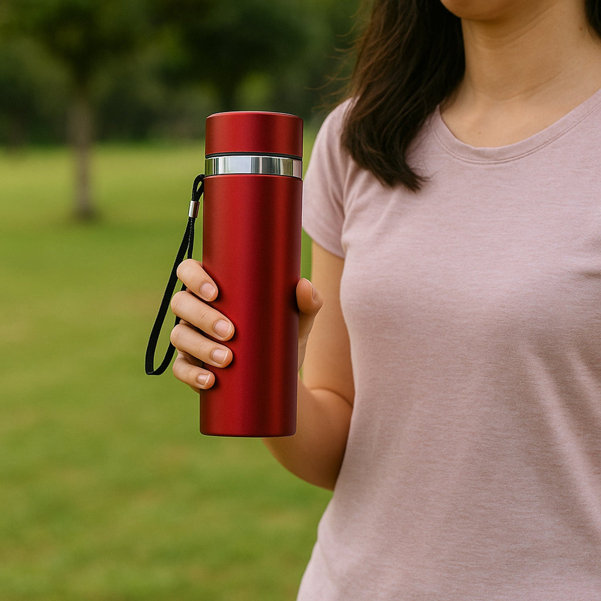 Double Walled Vacuum Insulated Water Bottle | (600 ml Approx)