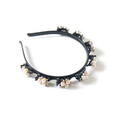 girls pearl flower headband