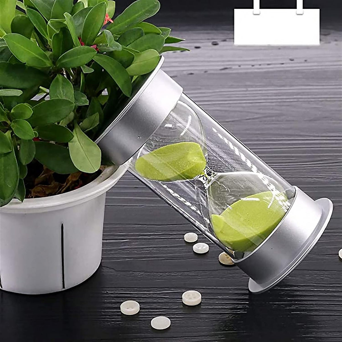 45-Minute Green Sand Timer – Hourglass Time Management Tool (Color: Green)