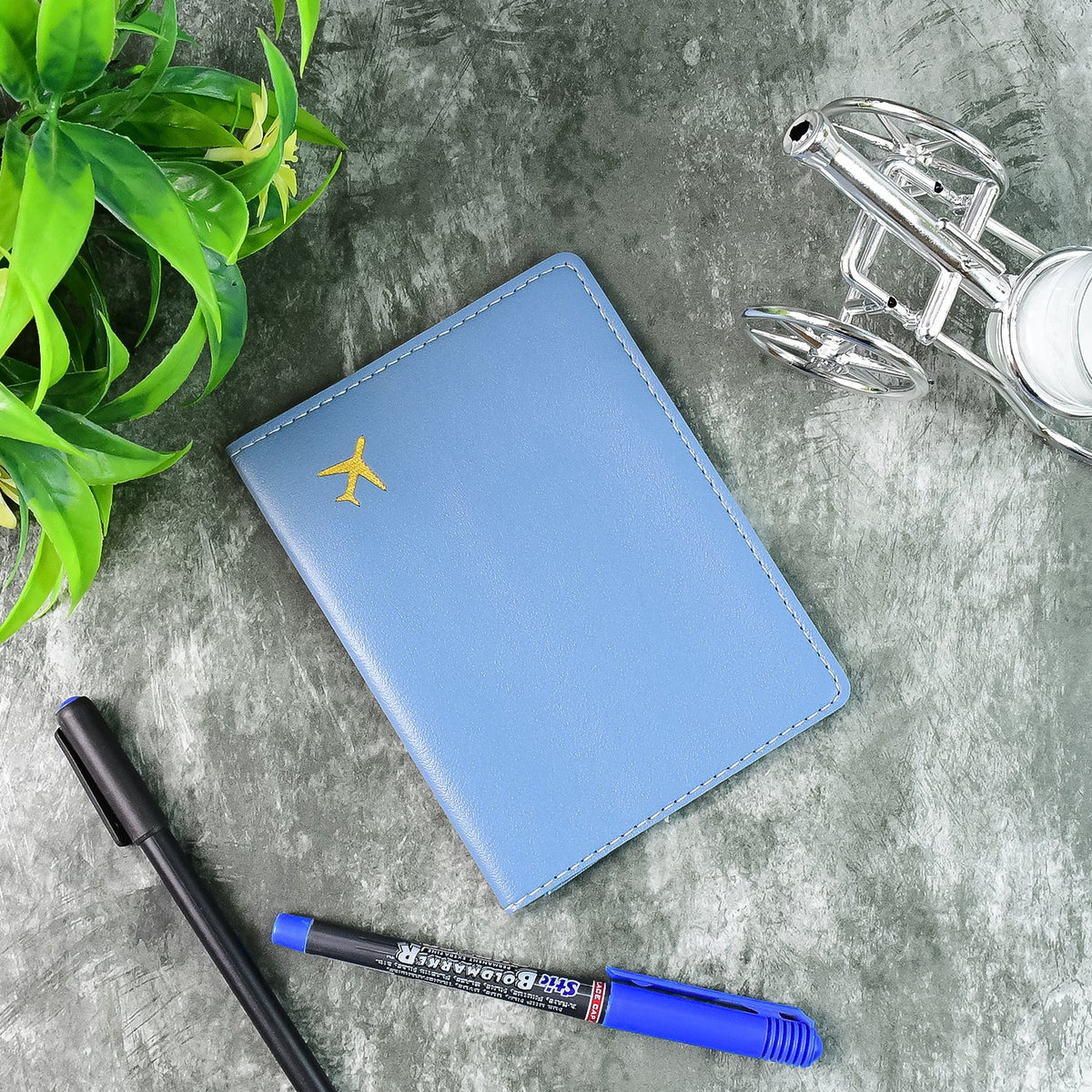 Elegant PU Leather Passport Wallet