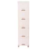 Multi-Purpose 5-Layer Plastic Storage Drawer Cabinet for Home and Office