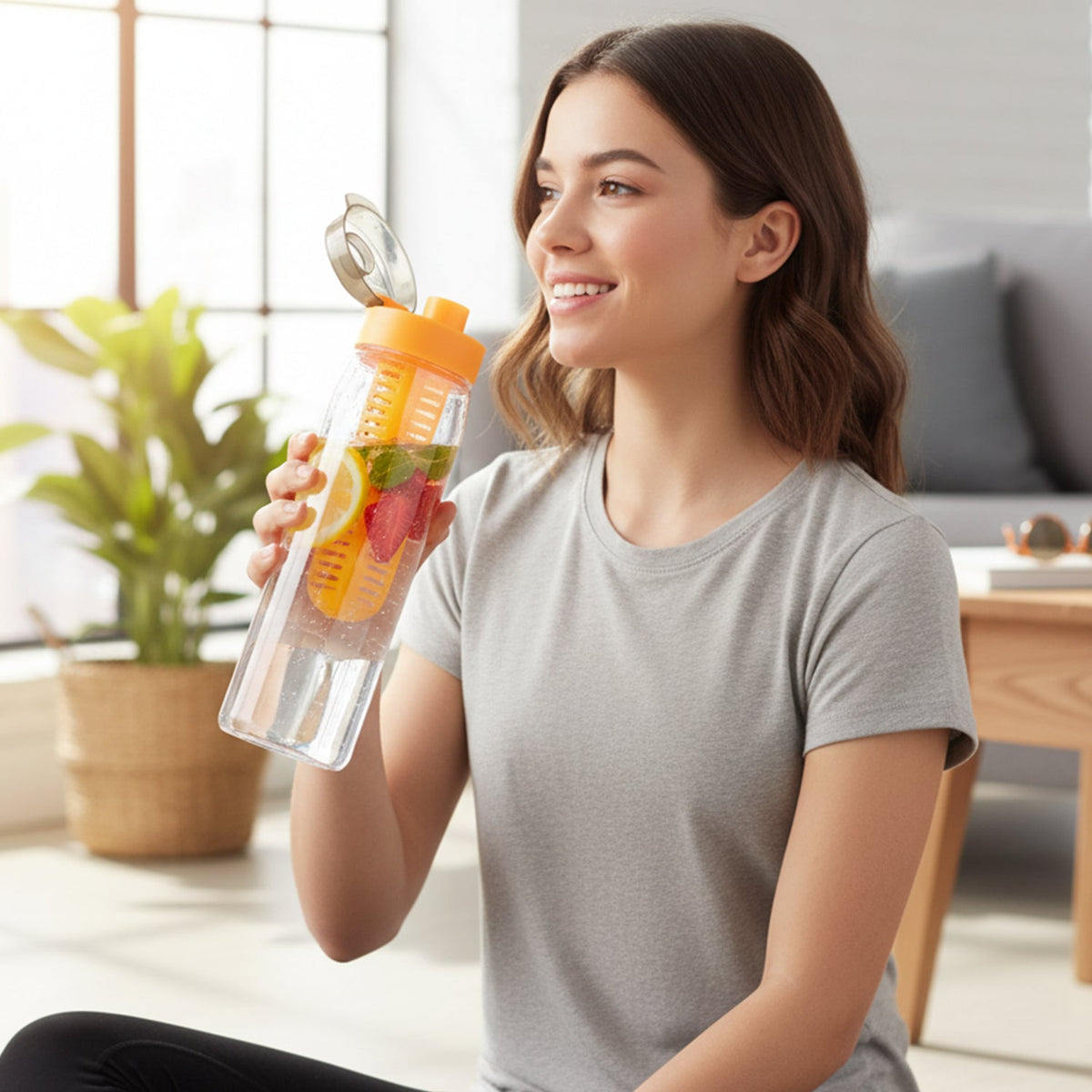 Premium Fruit Infuser Water Bottle 1200ML Approx