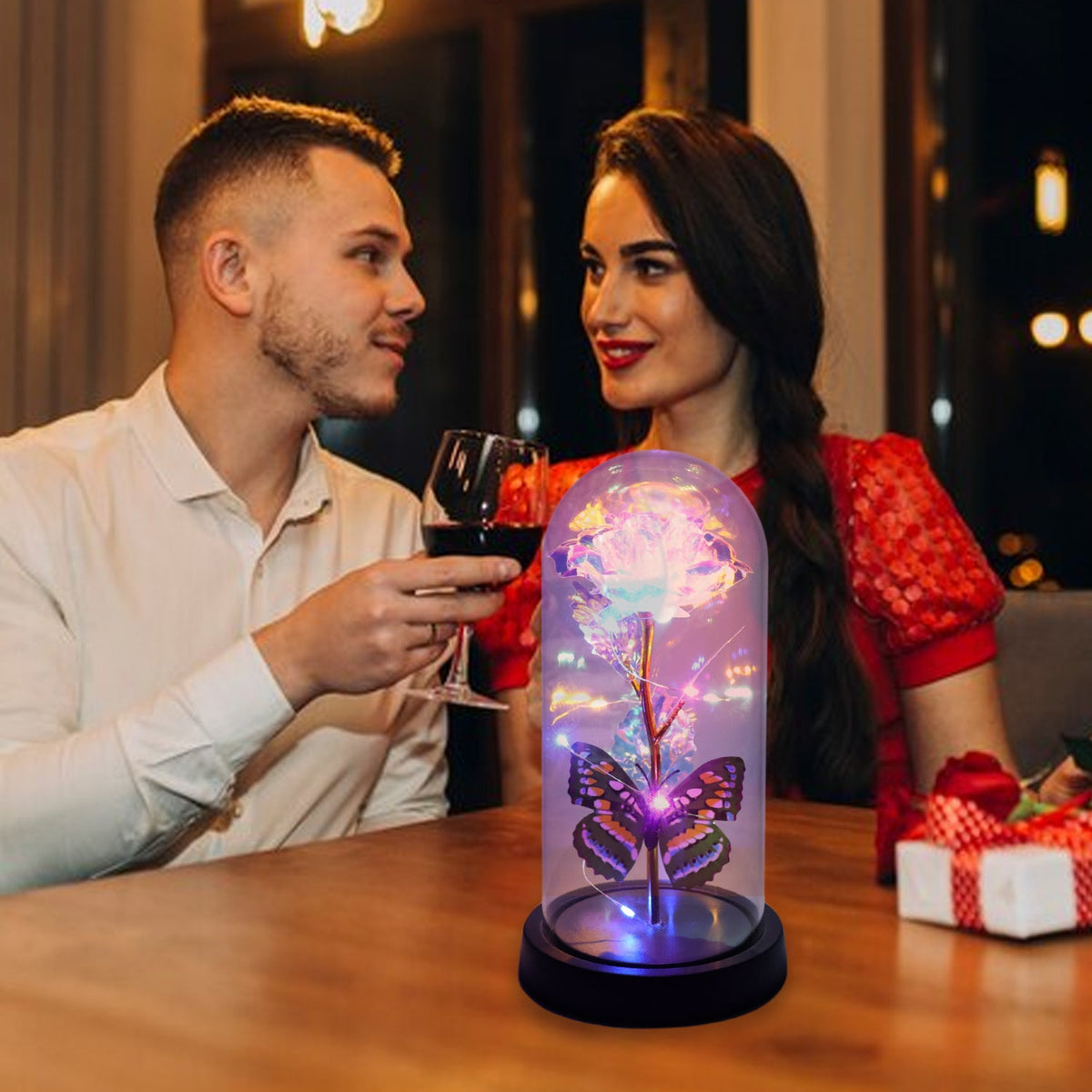 Starlit Petal Rose Decor