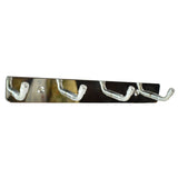 Stainless Steel Wall Mounted Coat 4 Hook Rack (20x3 / 1 Pc)