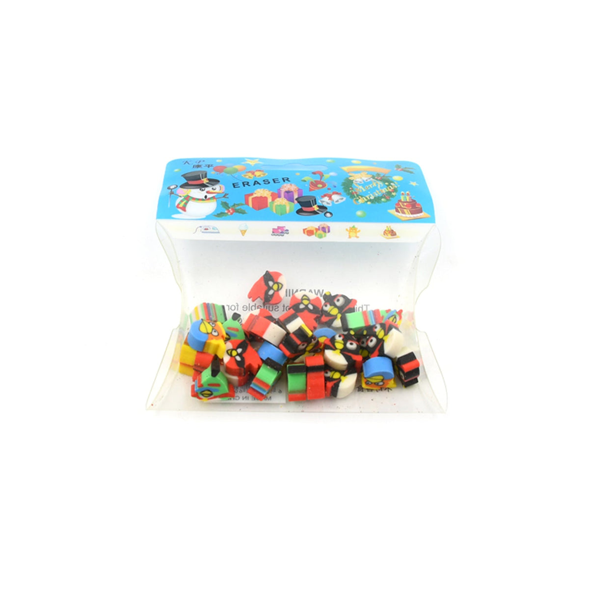 Colorful Novelty Eraser Set for Kids and Gifts (28 Pcs In 1 Packet)
