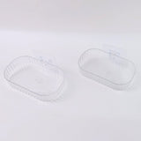 Sleek Transparent Soap Tray with Wall Mount Feature