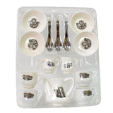 Tickles Tea toy Set | Coffee Kitchen Plastic Set (14 Pcs / Mix Size & Design)
