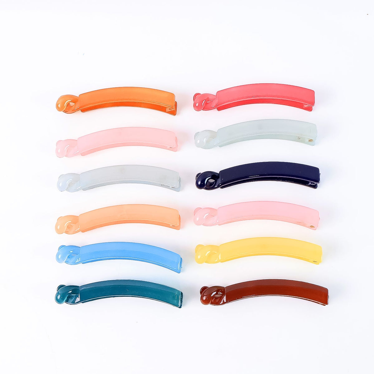 Retro Banana Hair Clips Set