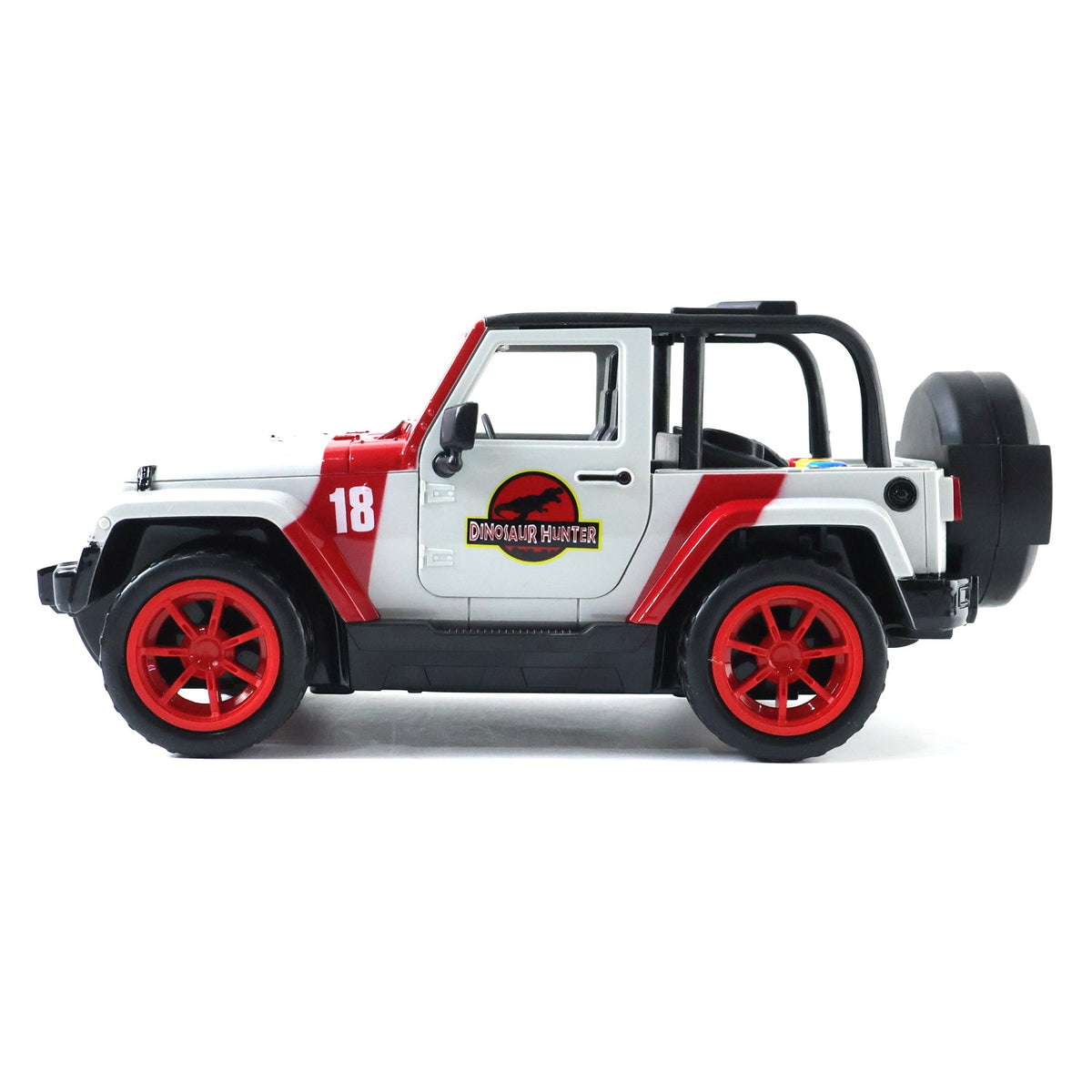 plastic dinosaur hunter toy car for children
