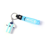Cute Cartoon Silicone 3D Key Chain with Metal Hook & Strap (Pack of 1 / Mix Design)