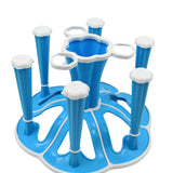 Miracle Plastic Glass Stand for Kitchen & Dining (6-Glass, Spices, Moq - 2 Pc)
