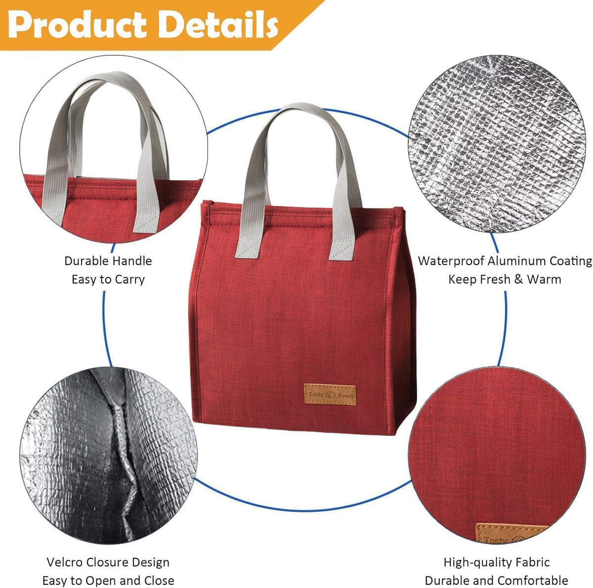 Large-Capacity Lunchbox Bag, Portable Lunch Bag, Insulation Bag (1 Pc)