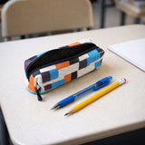 Multipurpose Printed Zipper Pencil Pouch Organizer for Students (1 Pc)