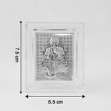 Embossed Silver-Plated Lord Ganesha Photo Frame  (1 Pc)