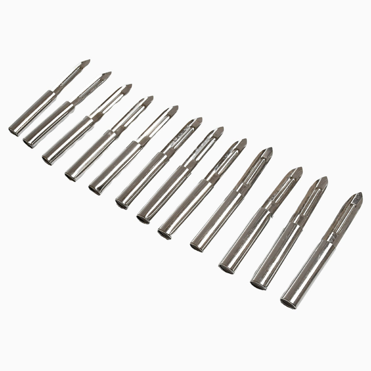Stainless Steel Peeler Set – Multi-Purpose Handle for Peeling & Shredding (12 Pc)