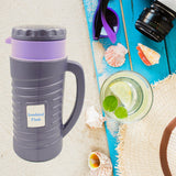 Vacuum insulated steel flask