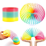 Rainbow Slinky Spring Toy – Compact Fun Toy for Kids & Adults, Gift-Friendly