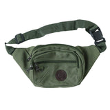 Stylish Multi-Pocket Black Waist Bag / Fanny Pack (1 Pc / Mix Design)