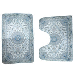 Quick dry bathroom mat pair