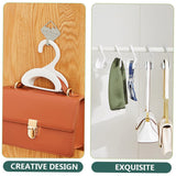 Compact Dual-Slot Multi-Purpose Plastic Hook Hanger (1 Pc)