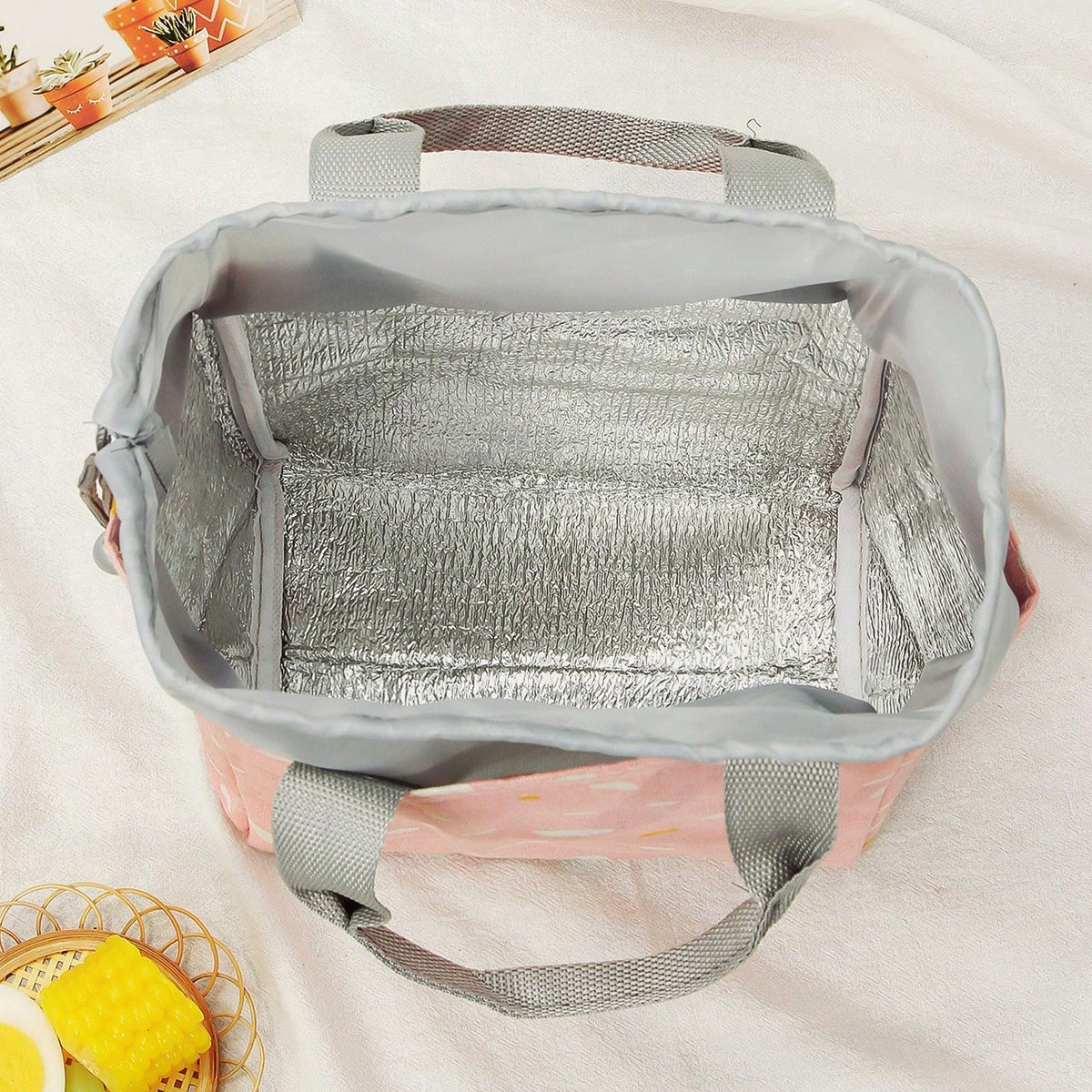 Lunch Bag for Women Men Insulated Lunch Bag (1 Pc / Mix Color & Design)