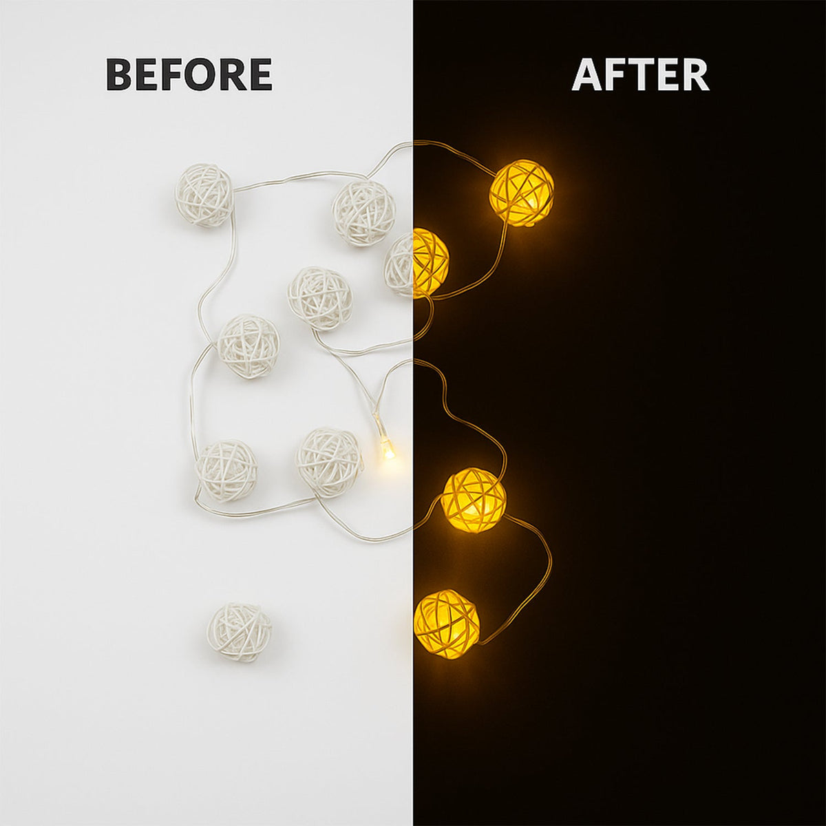 Decorative Rattan Ball Lights