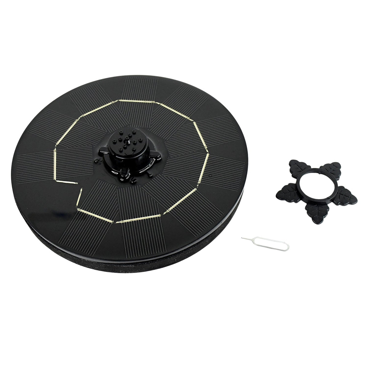 Fast Fountain by Pocket Hose - Solar-Powered - Instantly Adds a Water Feature Virtually Anywhere - 5 Spray Modes - No Installation or Batteries Required - Great for Bird Baths, Pools, Pond & More (1 Pc)