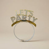 Let’s Party Glitter Headband for Birthday Celebration (Pack of 4)