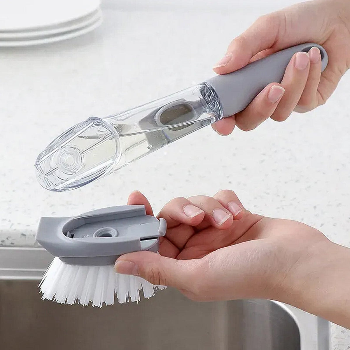 Spotless Jet Liquid Detergent Brush