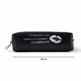 Stylish Printed Zipper Pencil Pouch Organizer (1 Pc)
