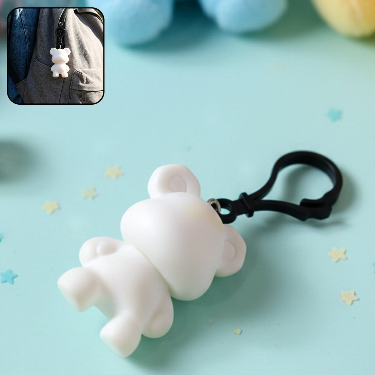 Cute Bear Figure Keychain (1 Pc)