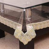 87x59 Inch Transparent PVC Table Cover (1 Pc)