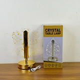 Luxury Golden Crystal LED Table Lamp (1 Pc)