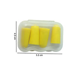 Soft Foam Noise Reduction Ear Plugs with Compact Storage Case (4 Pair / 8 Pcs)