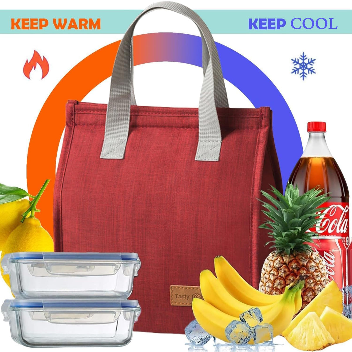 Large-Capacity Lunchbox Bag, Portable Lunch Bag, Insulation Bag (1 Pc)
