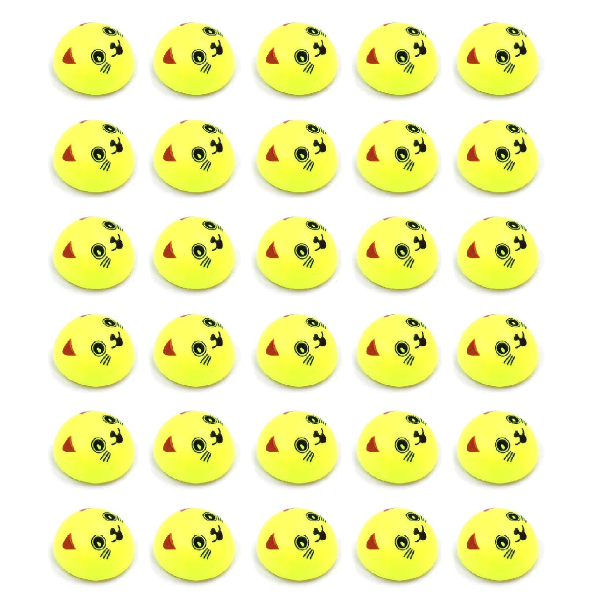 Fun pull-back smiley toys in different designs