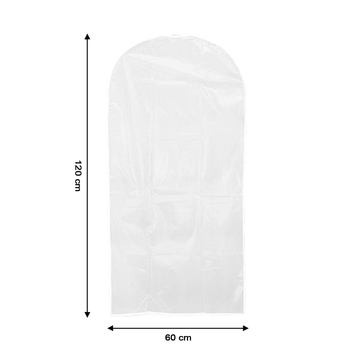 Pack of 5 Hanging Garment Cover Bags for Wardrobe (60 × 120 cm)