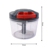 Compact Manual Hand-Press Vegetable Chopper (1 Pc)