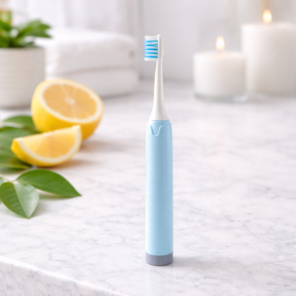 Electric Toothbrush With 4  Extra Head (1 Pc, Battery Included, Mix Color)