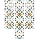Peel & Stick 8×8 Inch Floor Tiles for Kitchen & Bathroom (10 Pc Set)