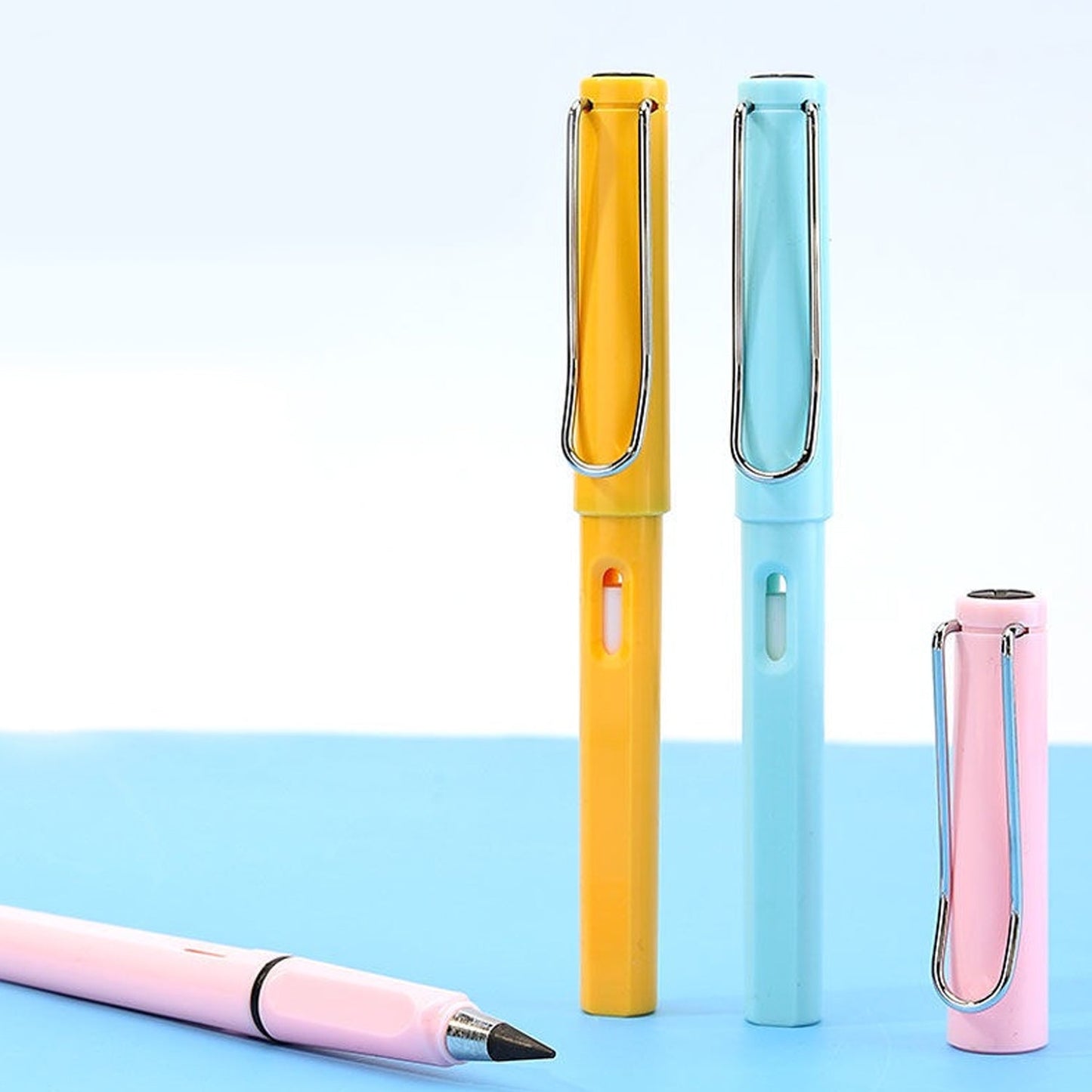 2-in-1 Everlasting Magic Pencil with Replaceable Eraser  (1 Pc / Mix Color)
