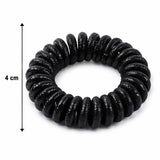 Soft Stretchable Telephone Wire Style Hair Bands Set (1 Pc)
