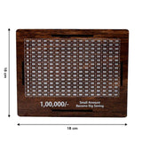 Big Wooden Savings Challenge Money Bank / Piggy Bank - (1 Pc)